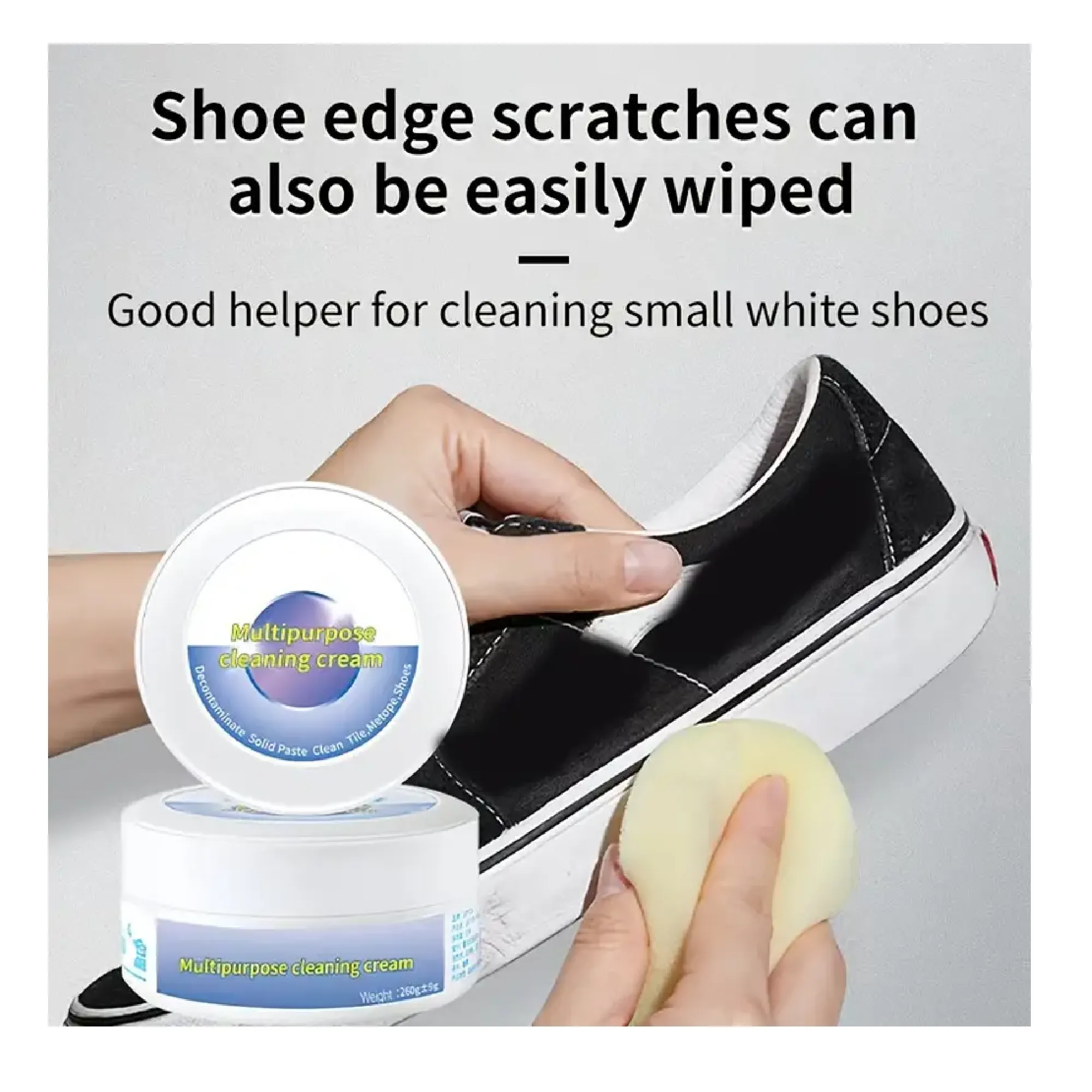 1/2pcs, Multipurpose Cleaning Cream, Shoes Cleaner Cream For Whitening Brightening Polishing Maintenance, Leather Sofa Leather Shoes Cleaning Cream, To Remove Stubborn Stains, Cleaning Supplies, Cleaning Tool, Back To School Supplies