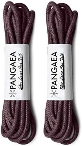 [2 Pairs] Pack Waxed Round Oxford Shoe Laces