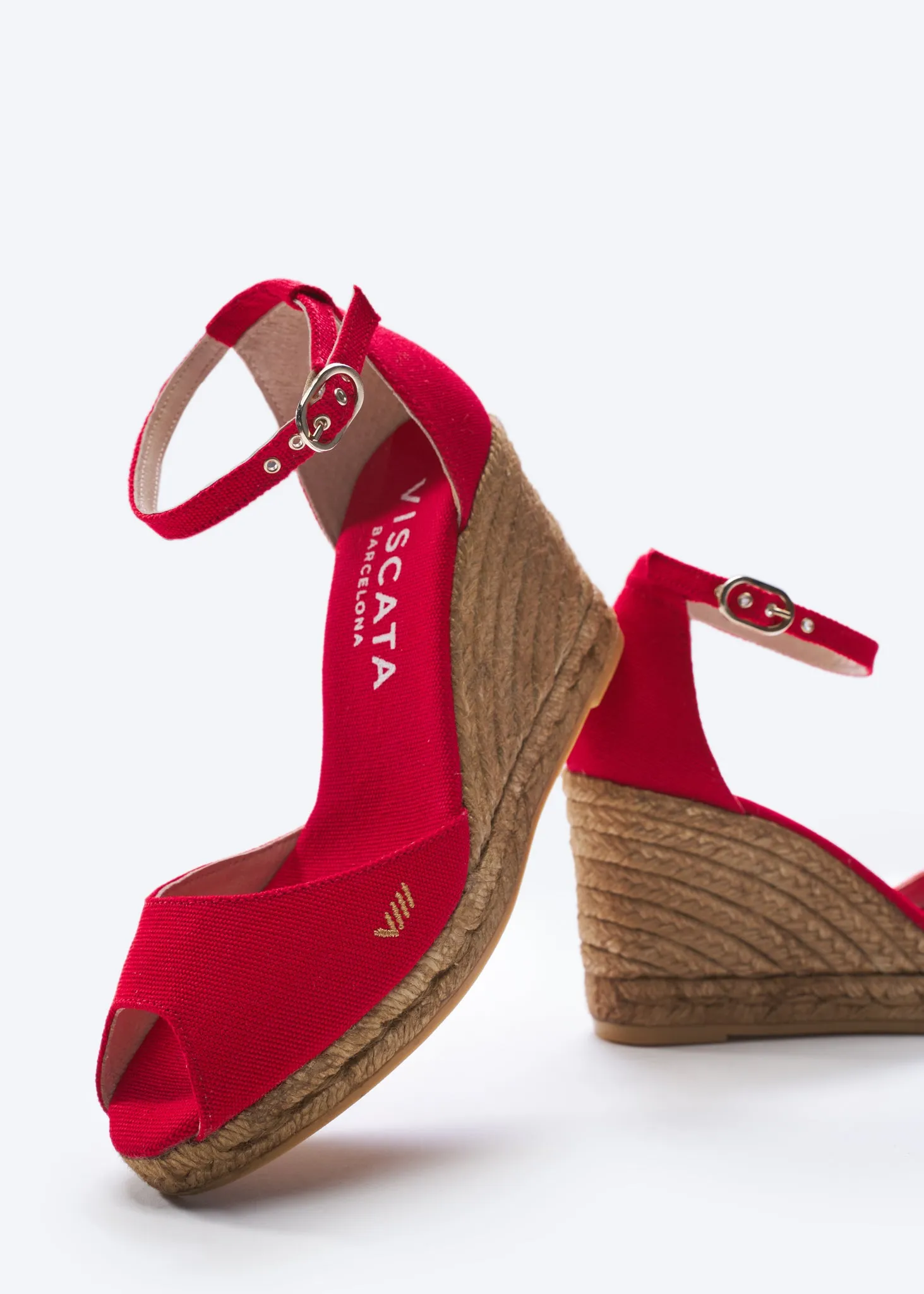 Aiguafreda Limited Edition Canvas Espadrille Sandal Wedges