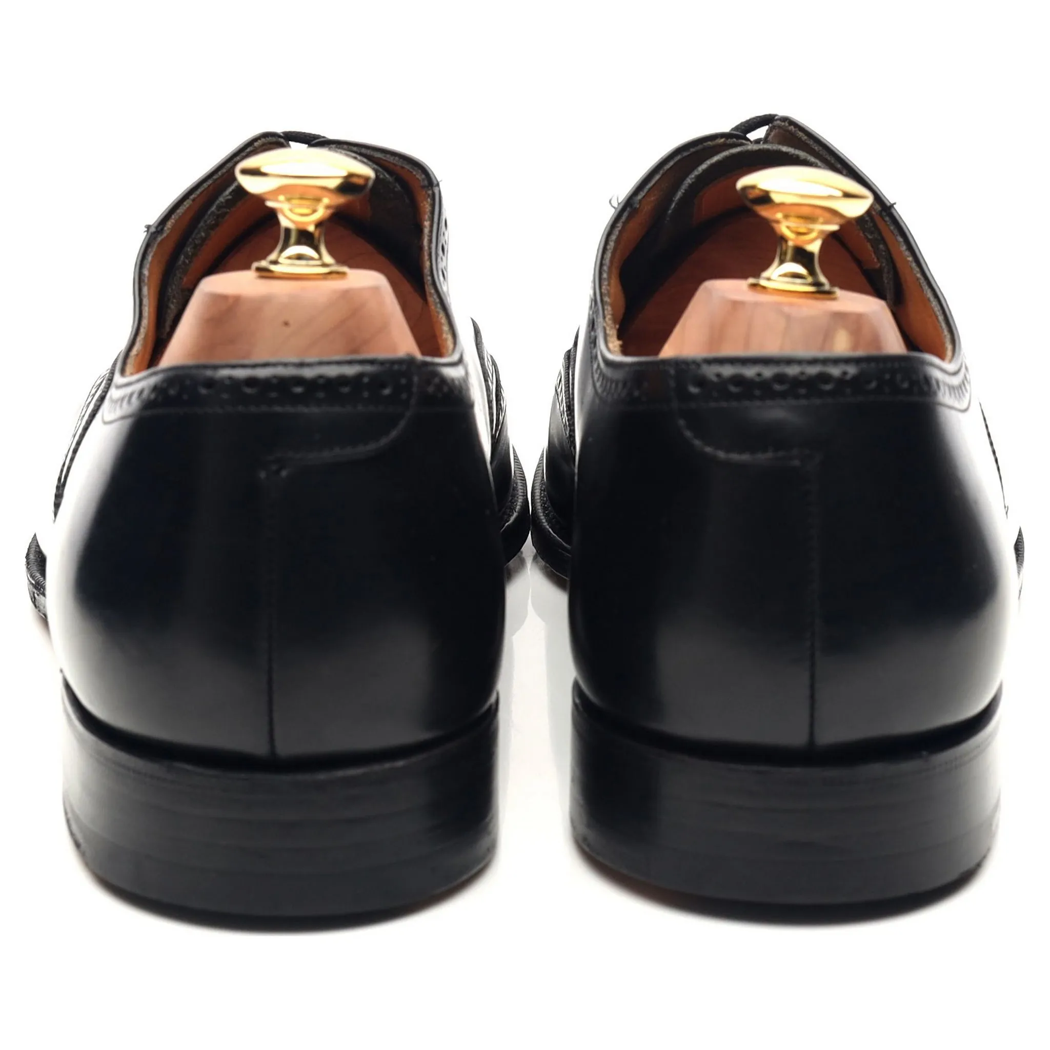 'Berlin' Black Leather Brogues UK 10 F