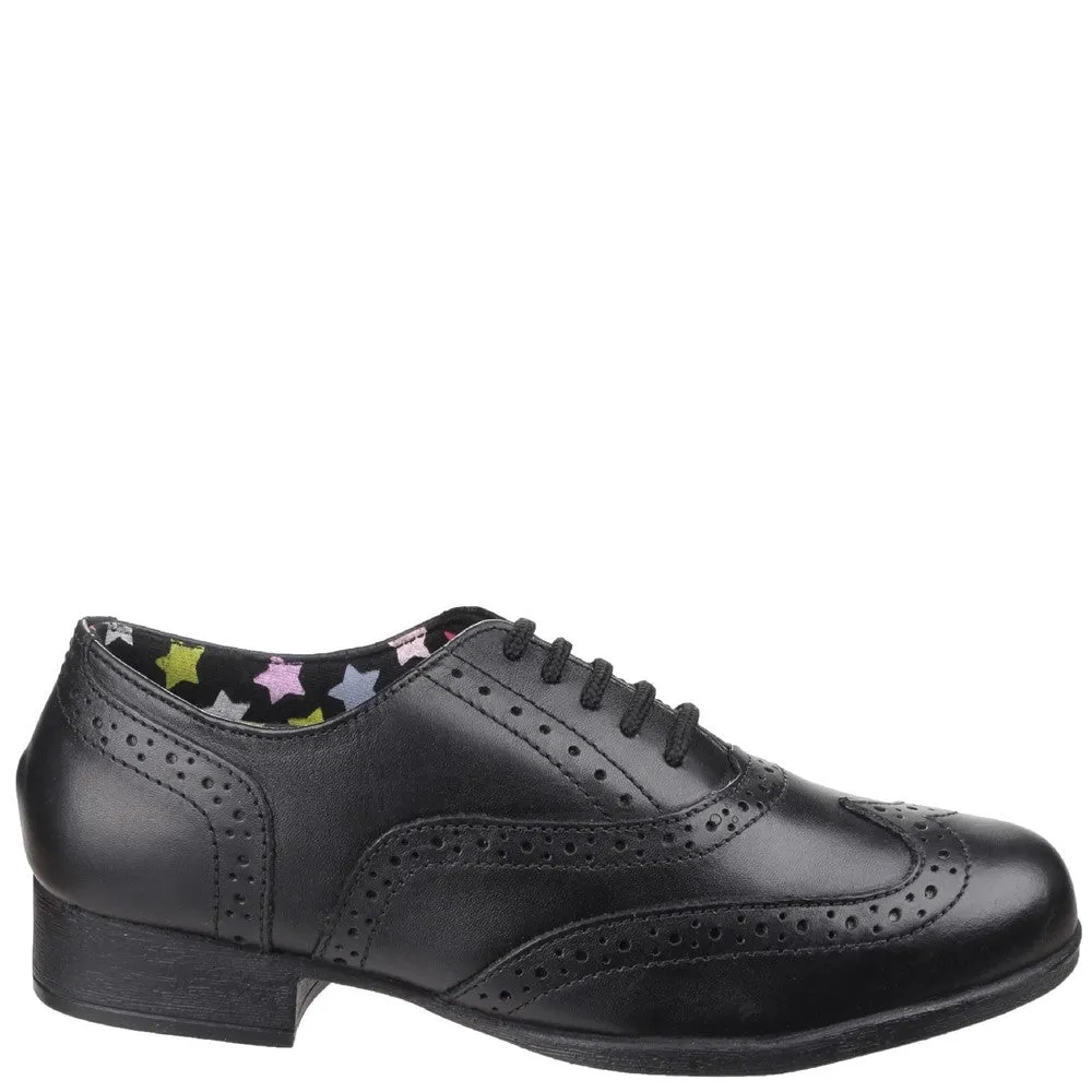 Black Kada Junior School Shoes