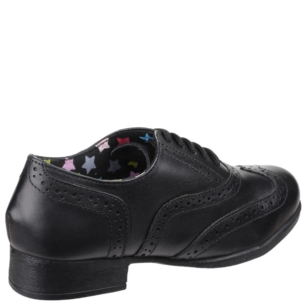 Black Kada Junior School Shoes