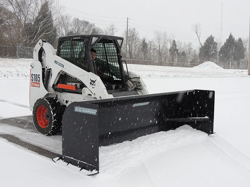 BLUE DIAMOND heavy & standard duty snow pusher for skid steer