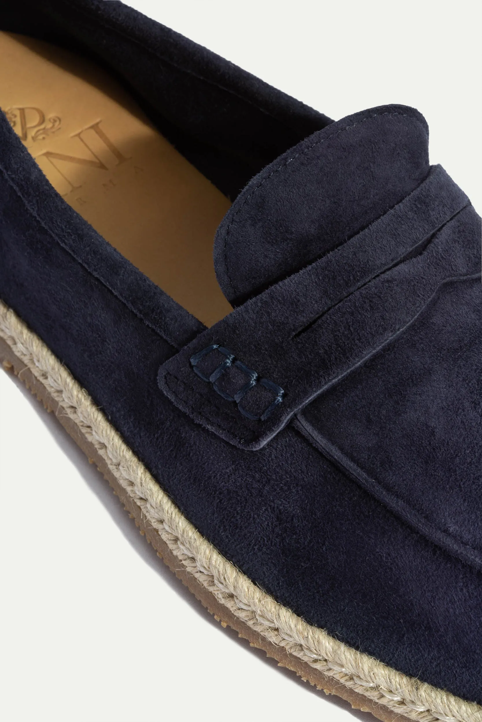 Blue suede espadrilles - Made In Italy