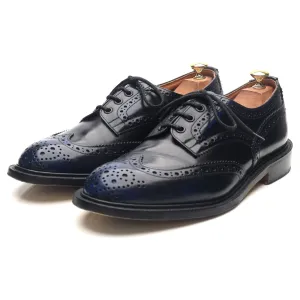 'Bourton' Navy Blue Leather Derby Brogues UK 9.5