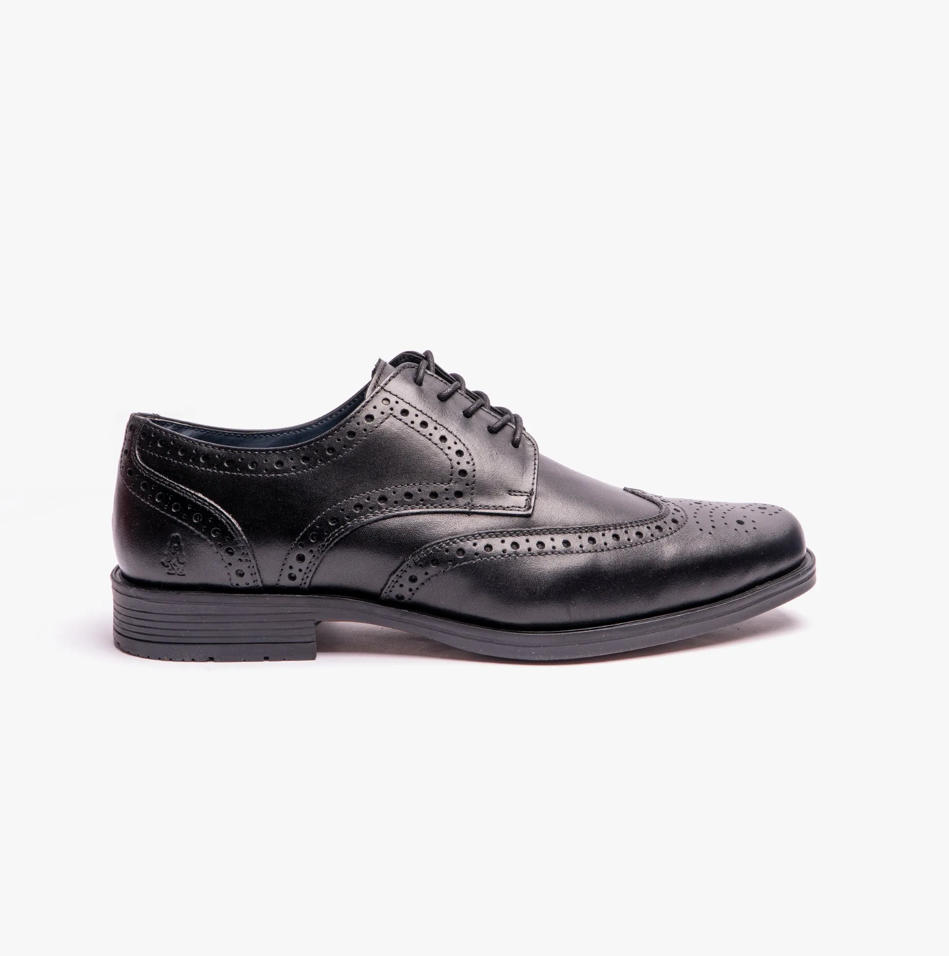 BRACE Boys Leather Lace-Up Brogues Black