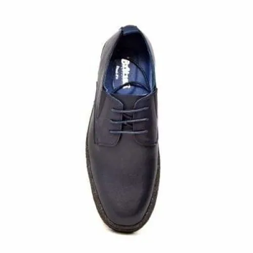 British Walkers Playboy Original Men's Navy Blue Leather Low Top Oxfords