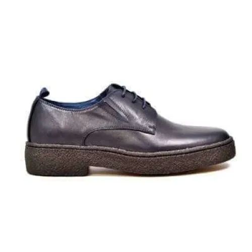 British Walkers Playboy Original Men's Navy Blue Leather Low Top Oxfords