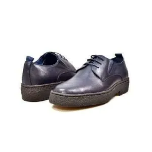 British Walkers Playboy Original Men's Navy Blue Leather Low Top Oxfords