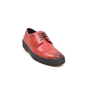 British Walkers Playboy Originals Wingtip Low Cut Men's Brick Red Leather Oxfords