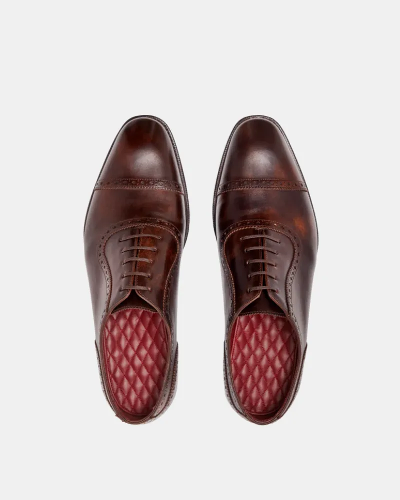 Brown Brogue Oxford Dress Shoe