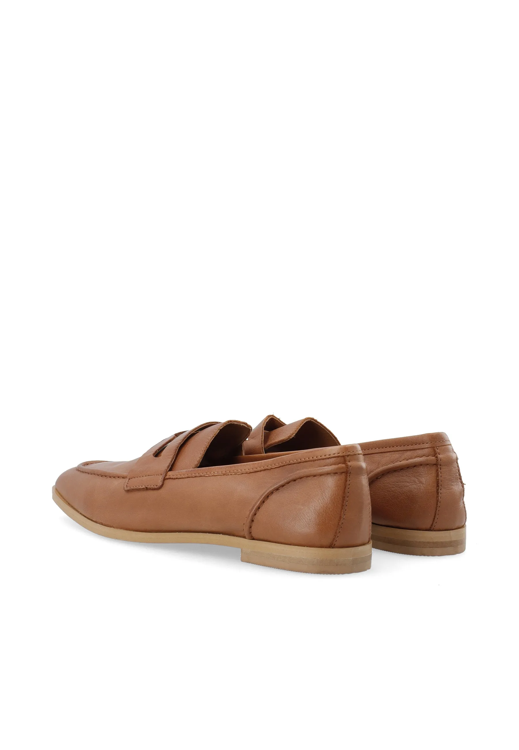 Casmimmi Cognac Leather Loafers