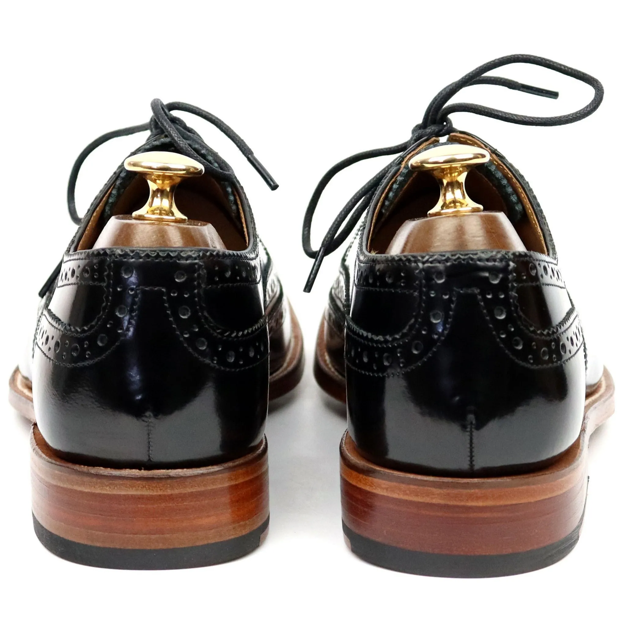 'Dylan' Black Leather Brogues UK 6 F