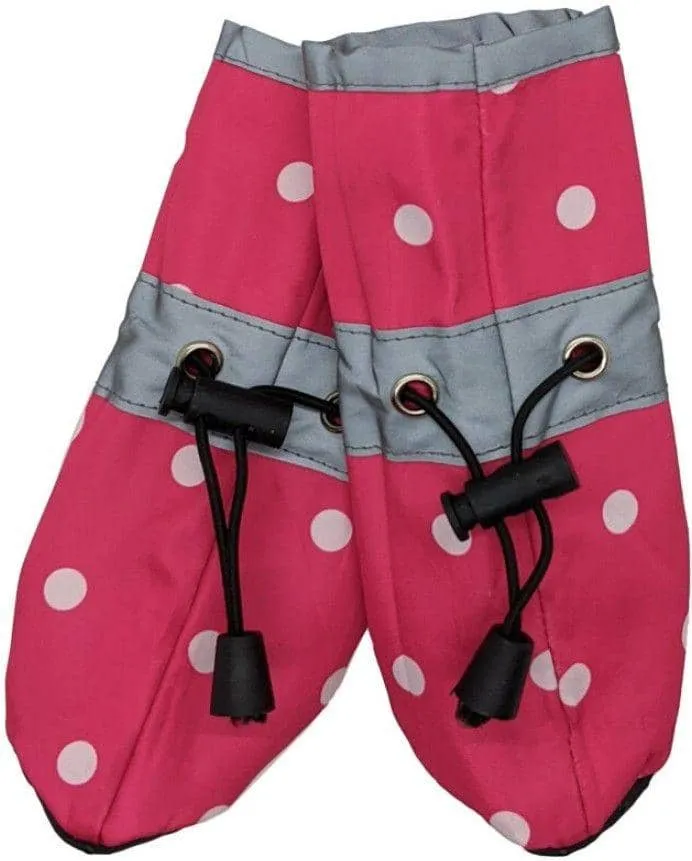 Fashion Pet Polka Dog Dog Rainboots Pink - Small