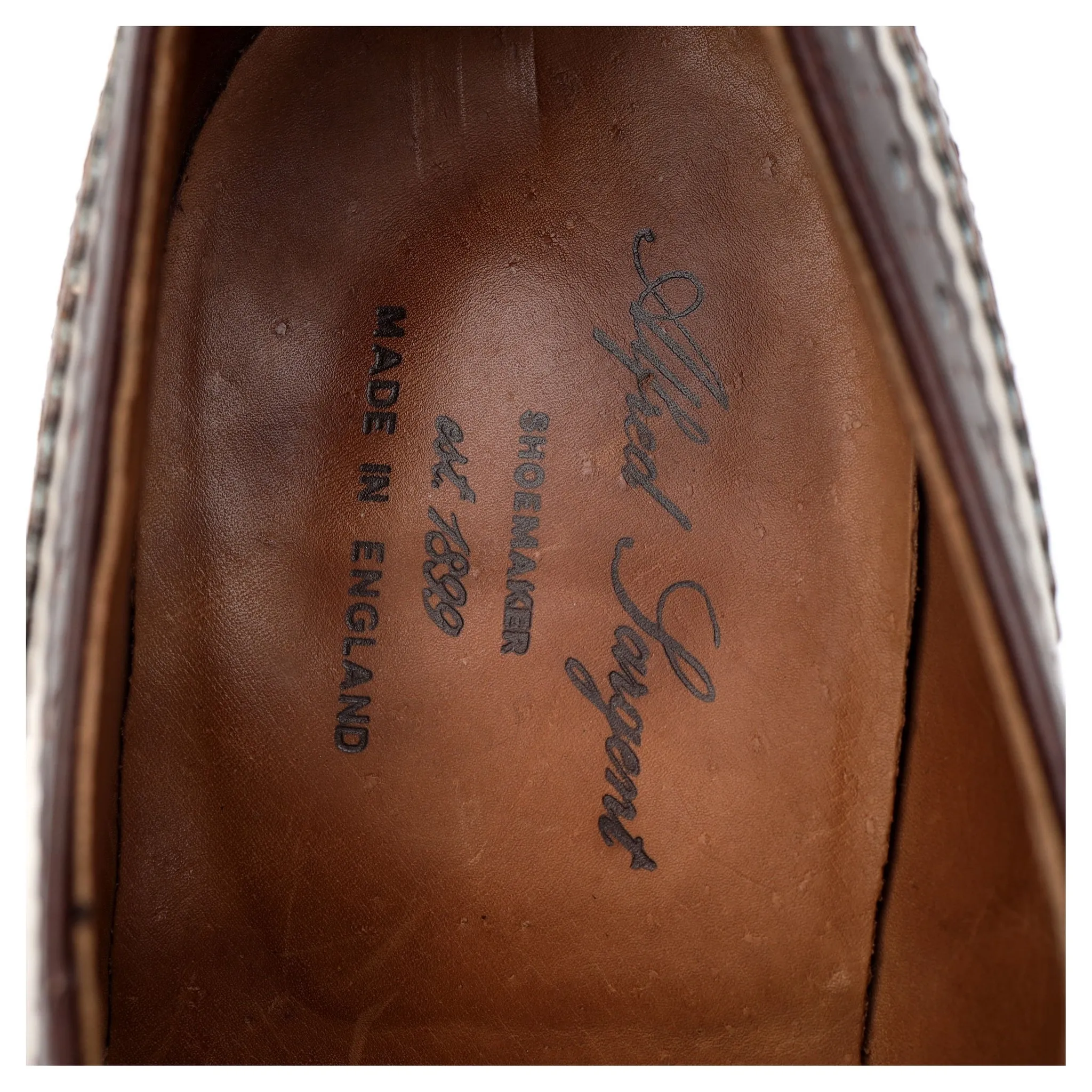 'Fitzgerald' Dark Brown Brown White Leather Spectator Brogues UK 9 FX