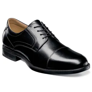 Florsheim Midtown Black Leather Cap Toe Oxfords