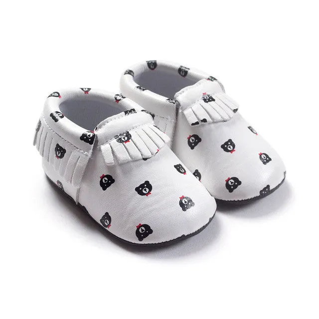 Free Shipping Tassels 26-Color PU Leather Baby Shoes Baby Moccasins Newborn Shoes Soft Infants Crib Shoes Sneakers First Walker