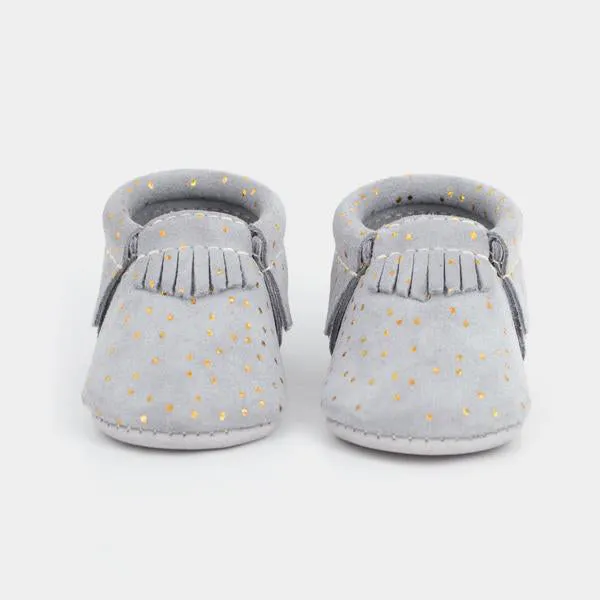 Freshly Picked Grey Confetti Soft Sole Moccasins