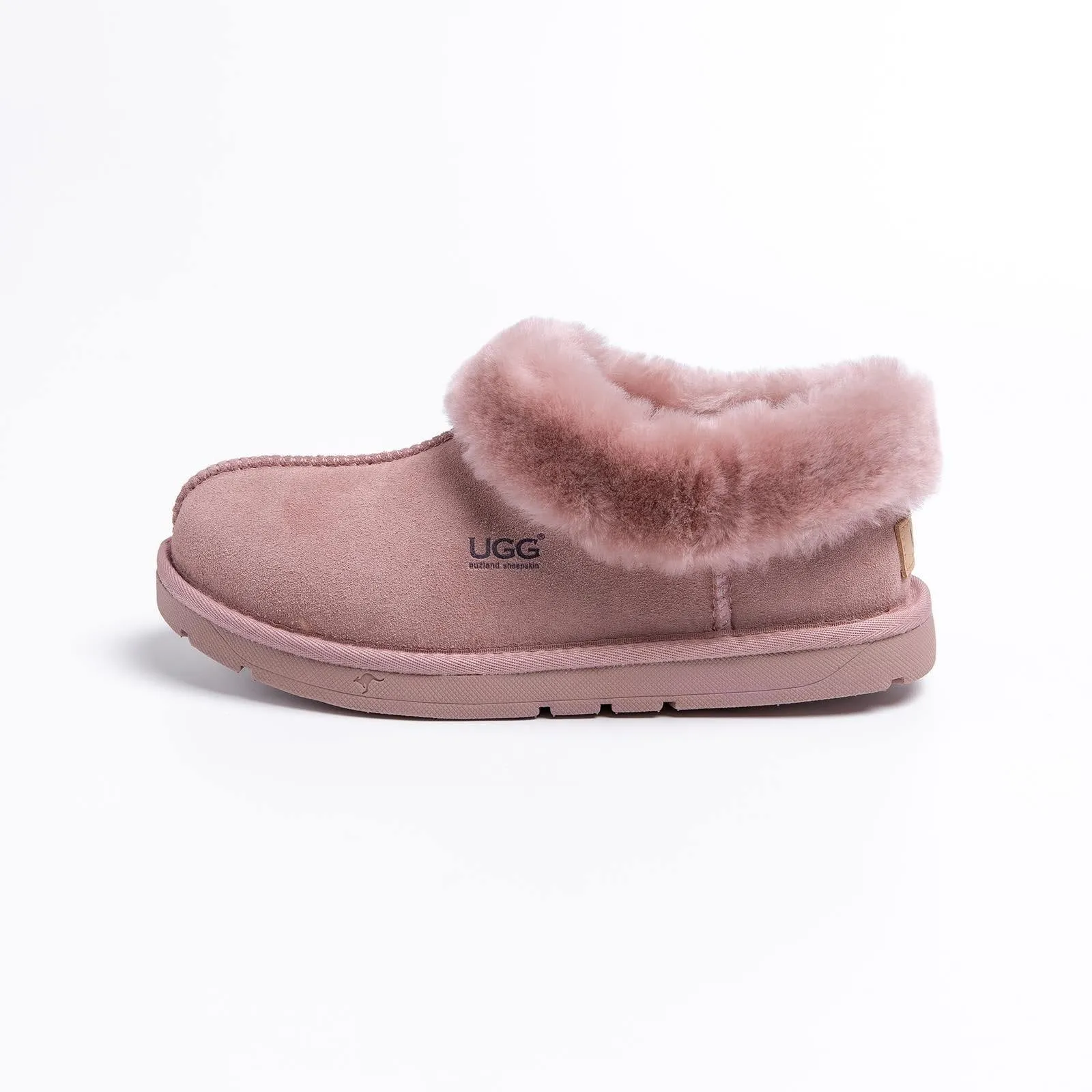 Genuine Merino Sheepskin Ankle Non-slip Home Slipper