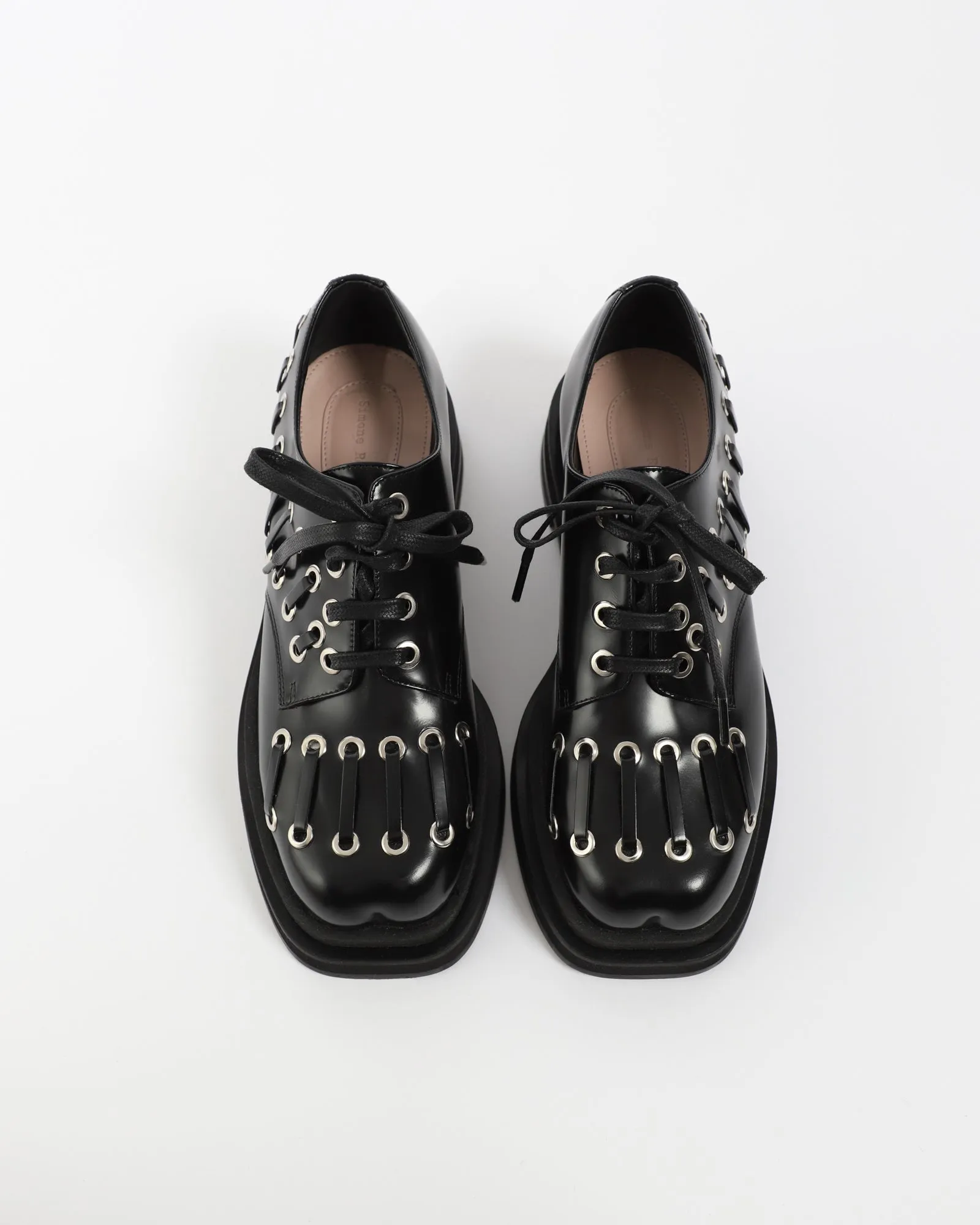 Heart Toe Platform Brogues