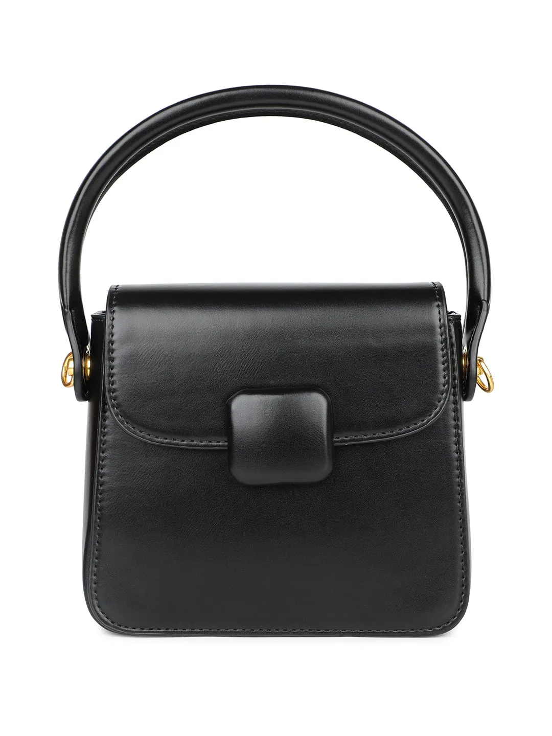 Inc.5 Women Black Colourblocked Structured Sling Bag