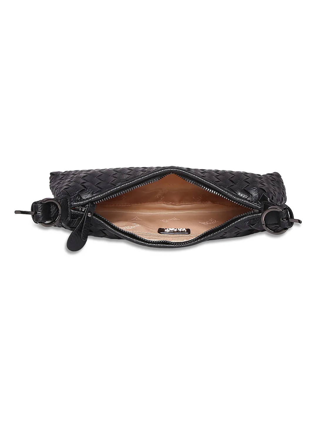 Inc.5 Women Black Textured Sling Bag