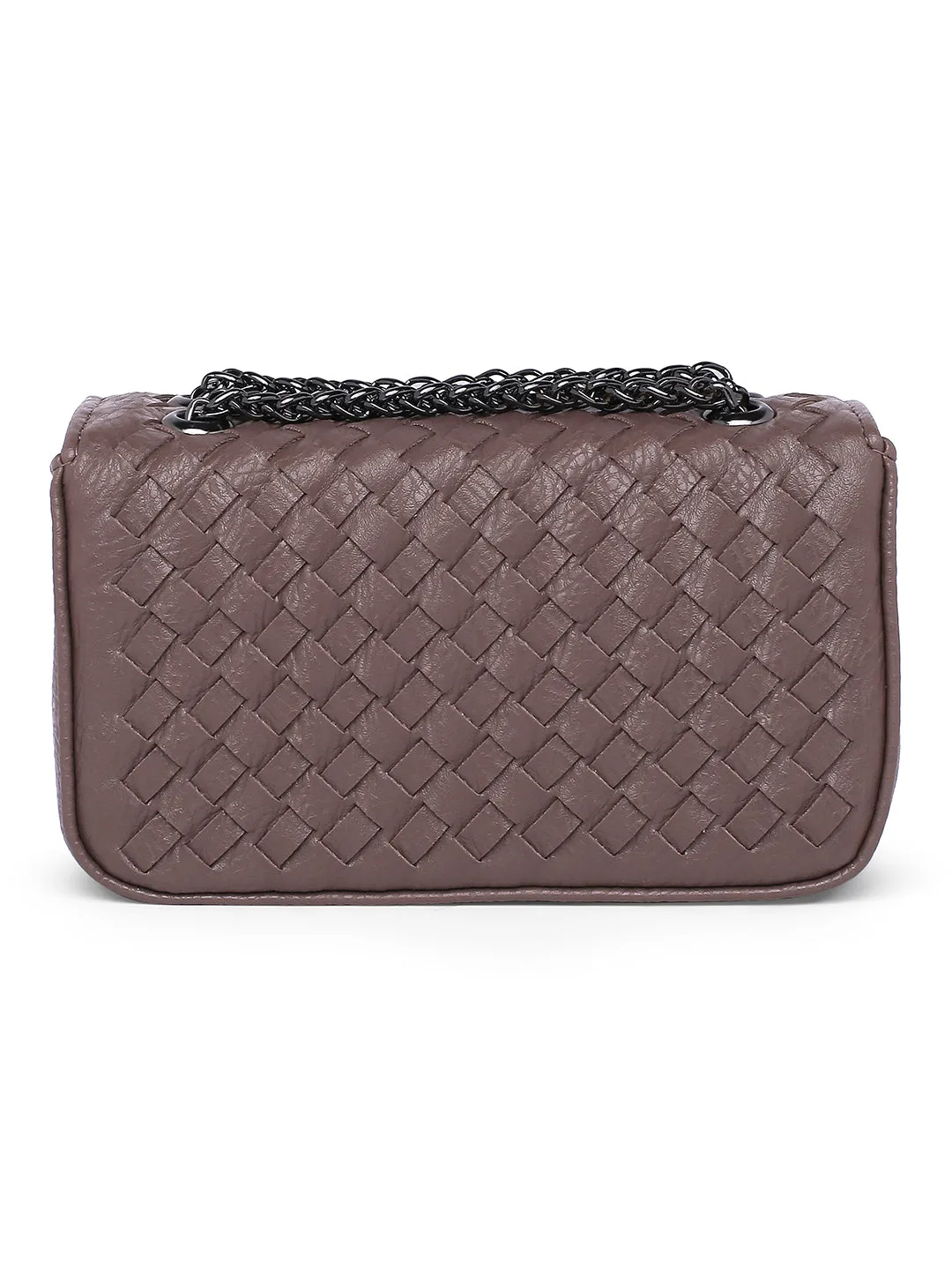 Inc.5 Women Brown Textured Sling Bag