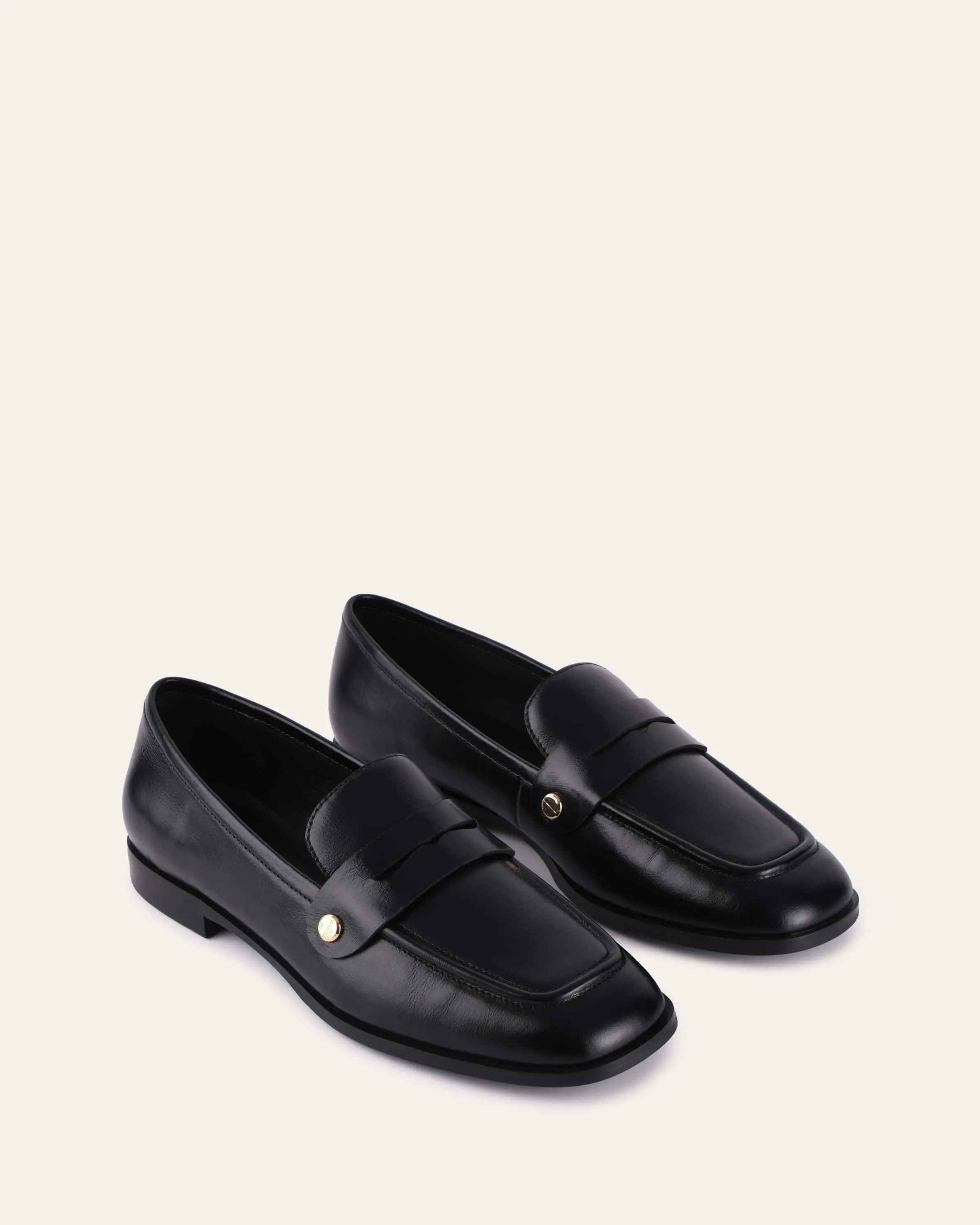 IZZY LOAFERS BLACK LEATHER