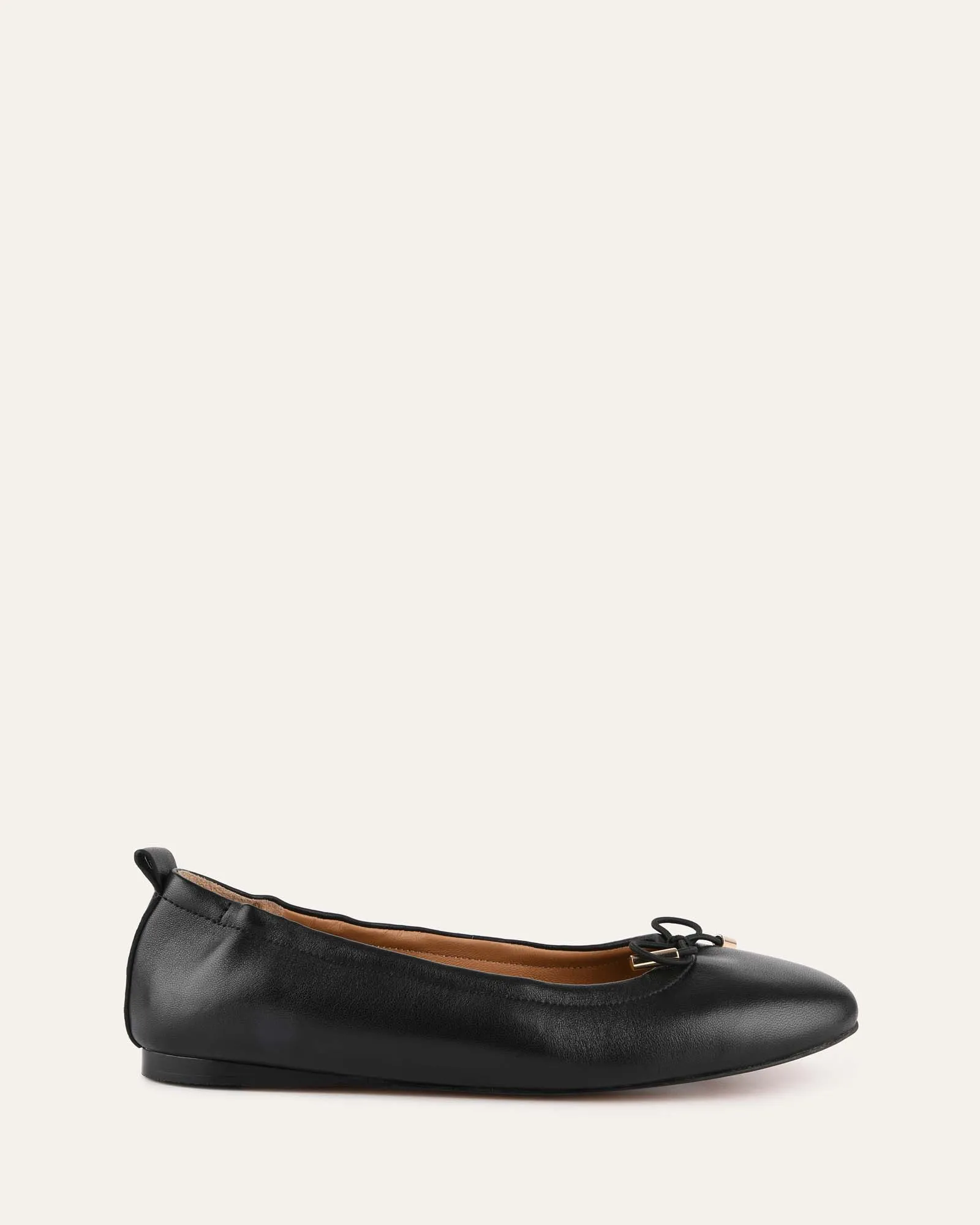 JOLIE CASUAL FLATS BLACK LEATHER