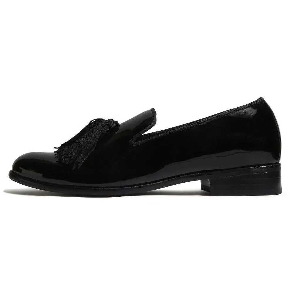 Joma - Black Patent Tassel Slip-On