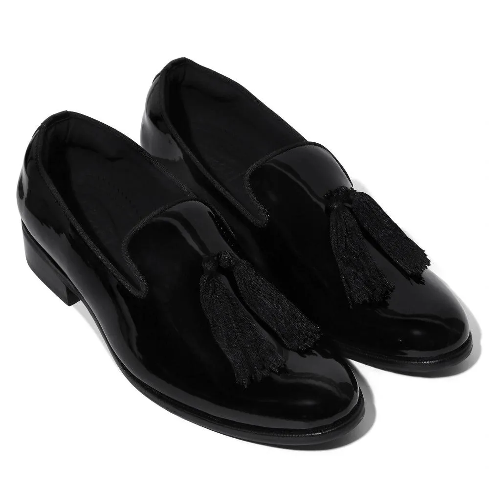 Joma - Black Patent Tassel Slip-On