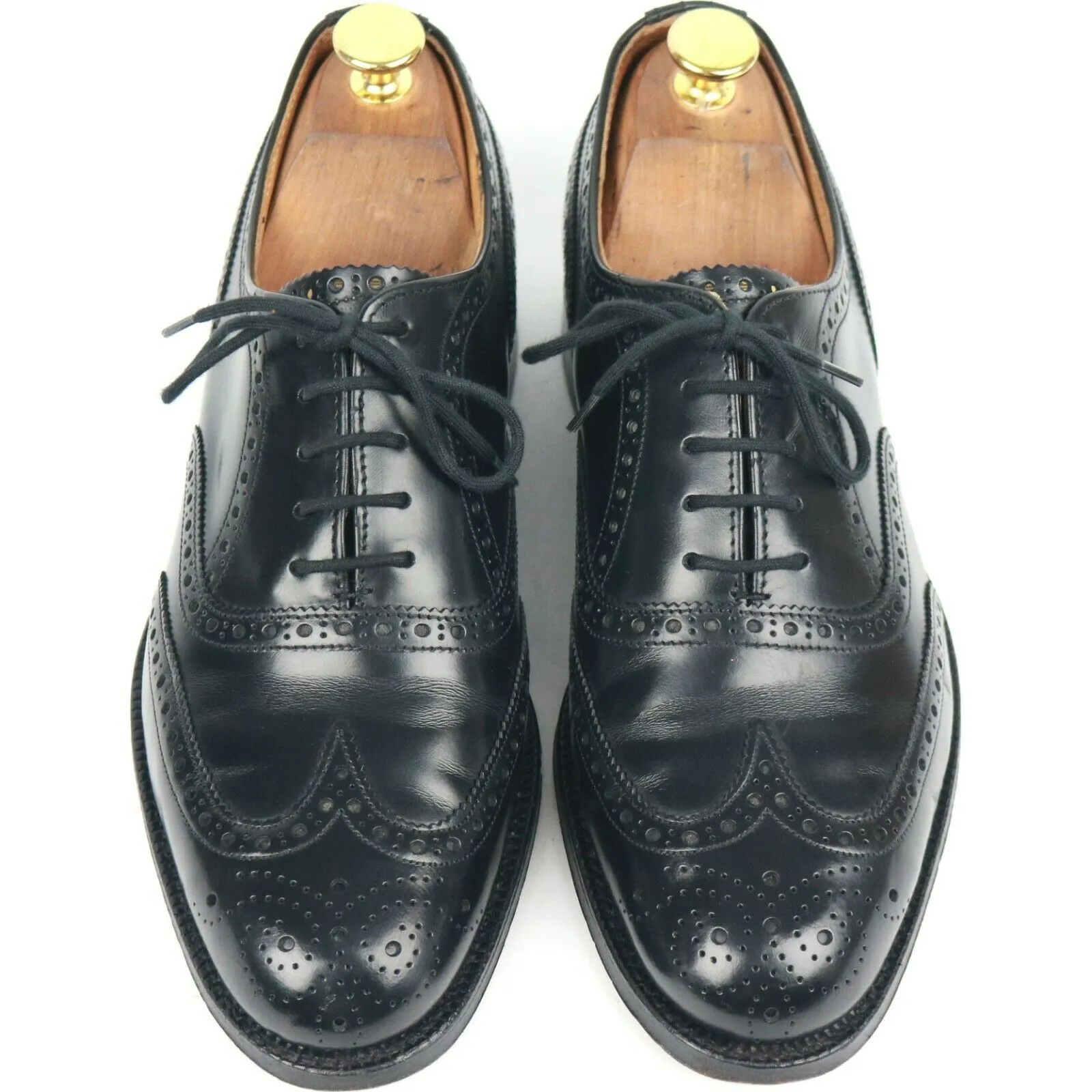 Jones 'Taber' Black Leather Brogues UK 6 F