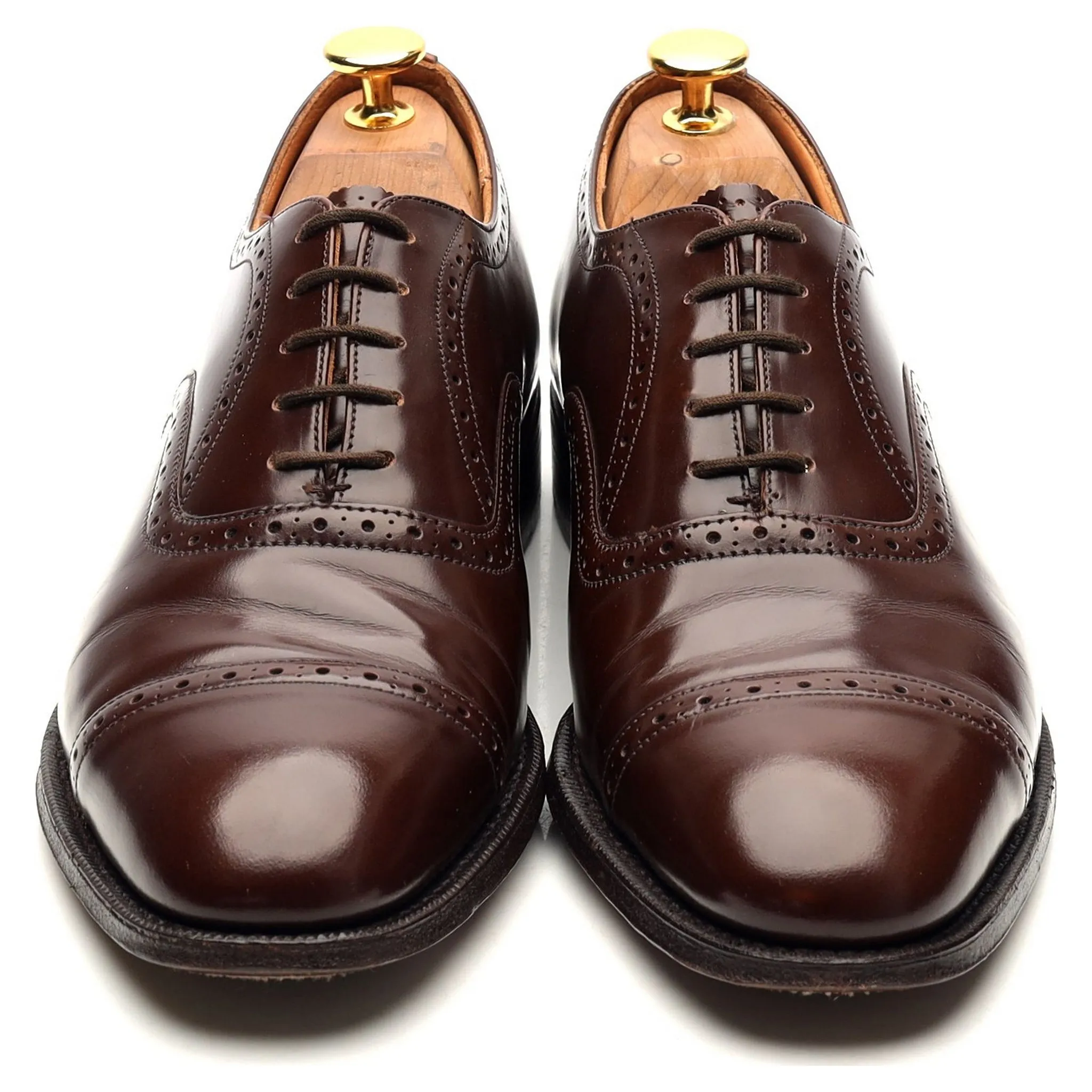 'Legate' Dark Brown Leather Oxford UK 6 F