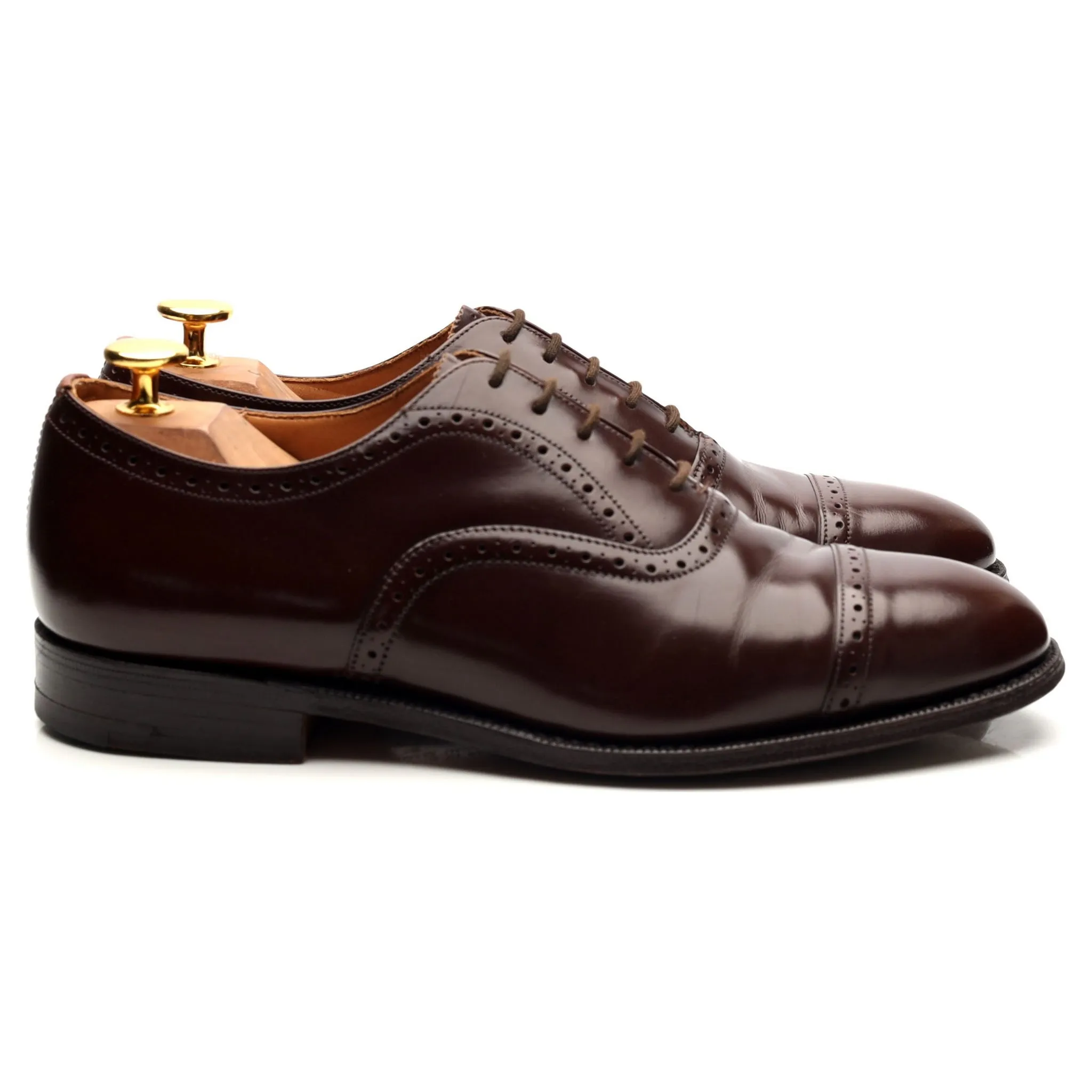 'Legate' Dark Brown Leather Oxford UK 6 F