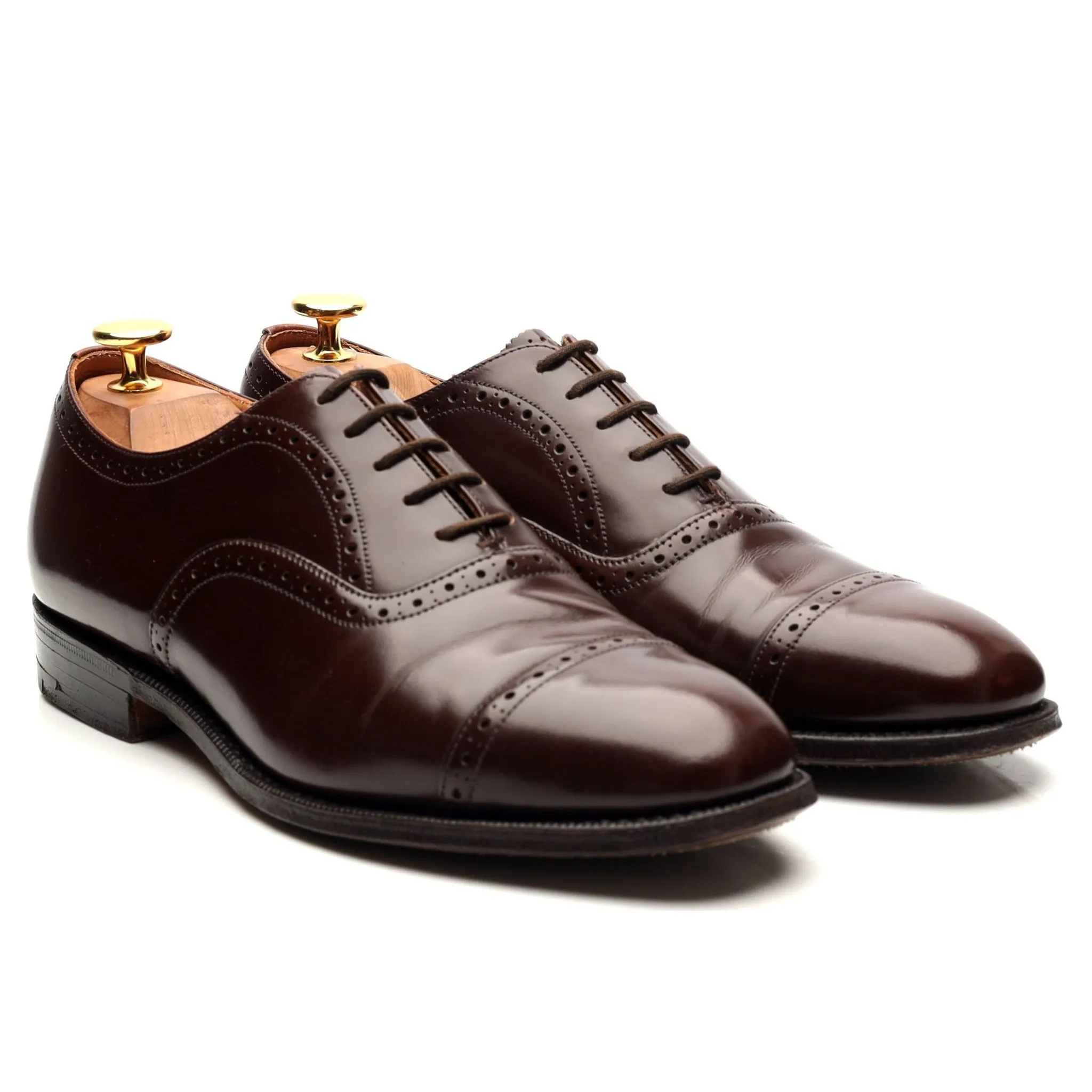 'Legate' Dark Brown Leather Oxford UK 6 F