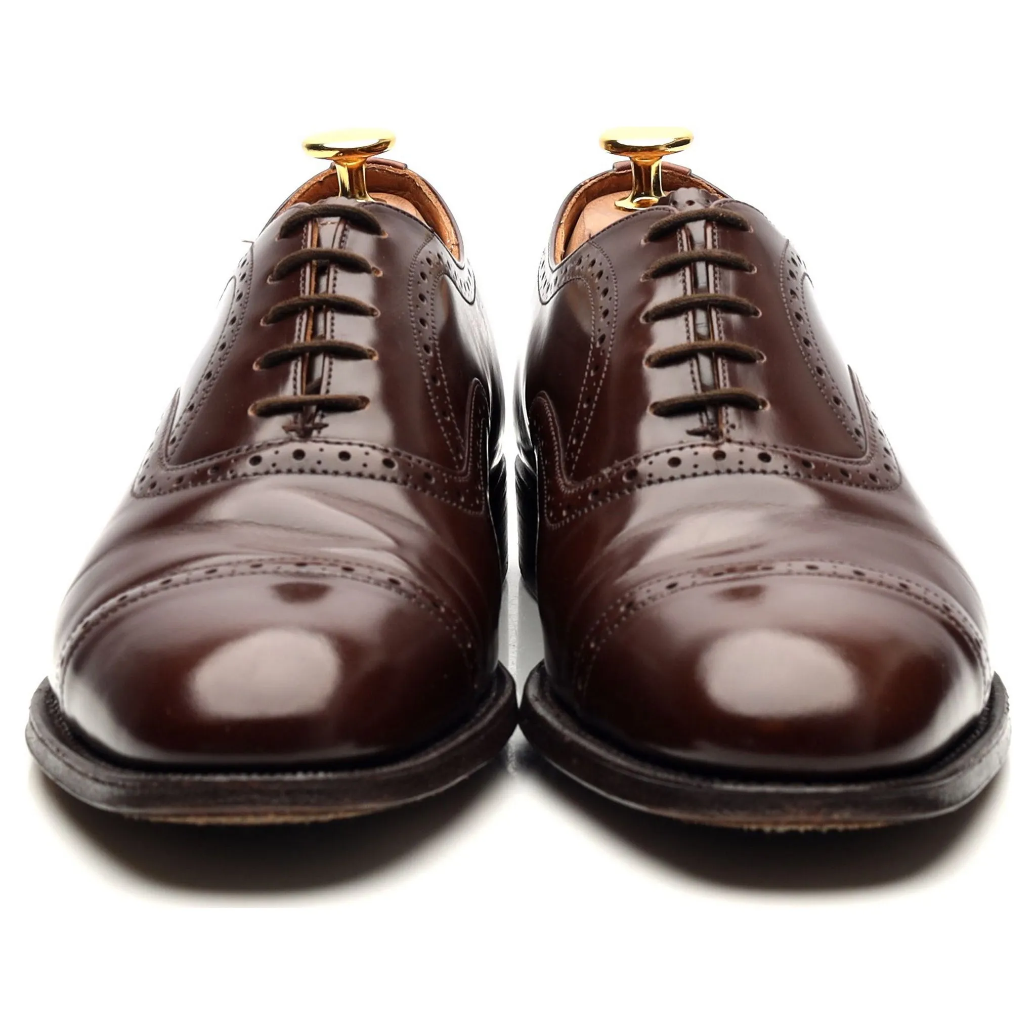 'Legate' Dark Brown Leather Oxford UK 6 F