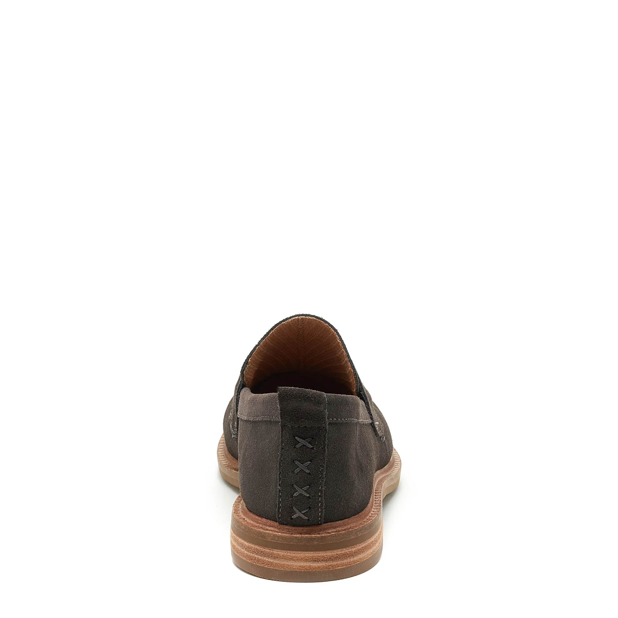 Lens Graphite Suede Loafers