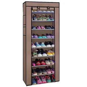 Mekek 9 Tier Shoe Cabinet with Dustproof Cover