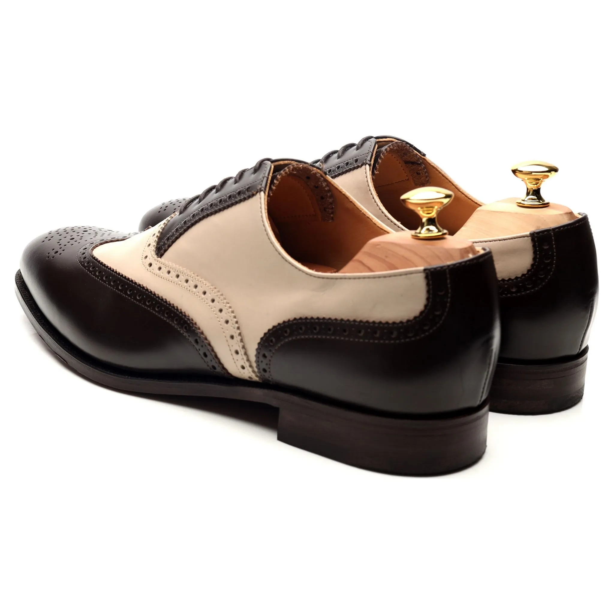 'Melly' Dark Brown Leather Spectator Brogues UK 11 F