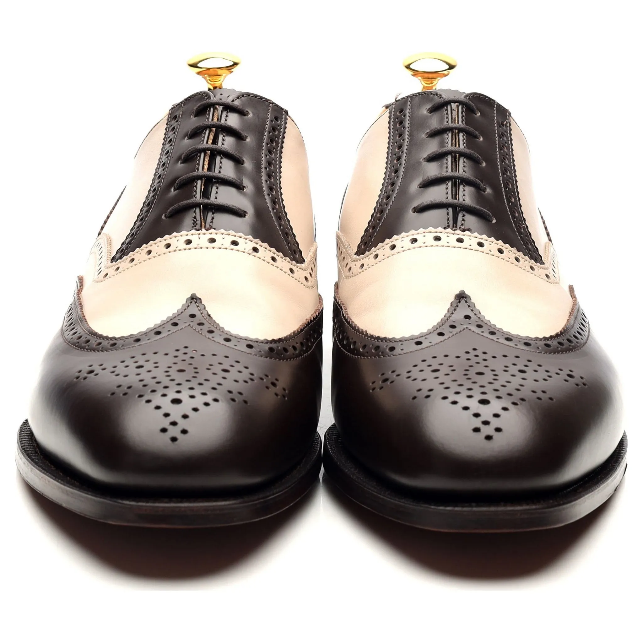 'Melly' Dark Brown Leather Spectator Brogues UK 11 F