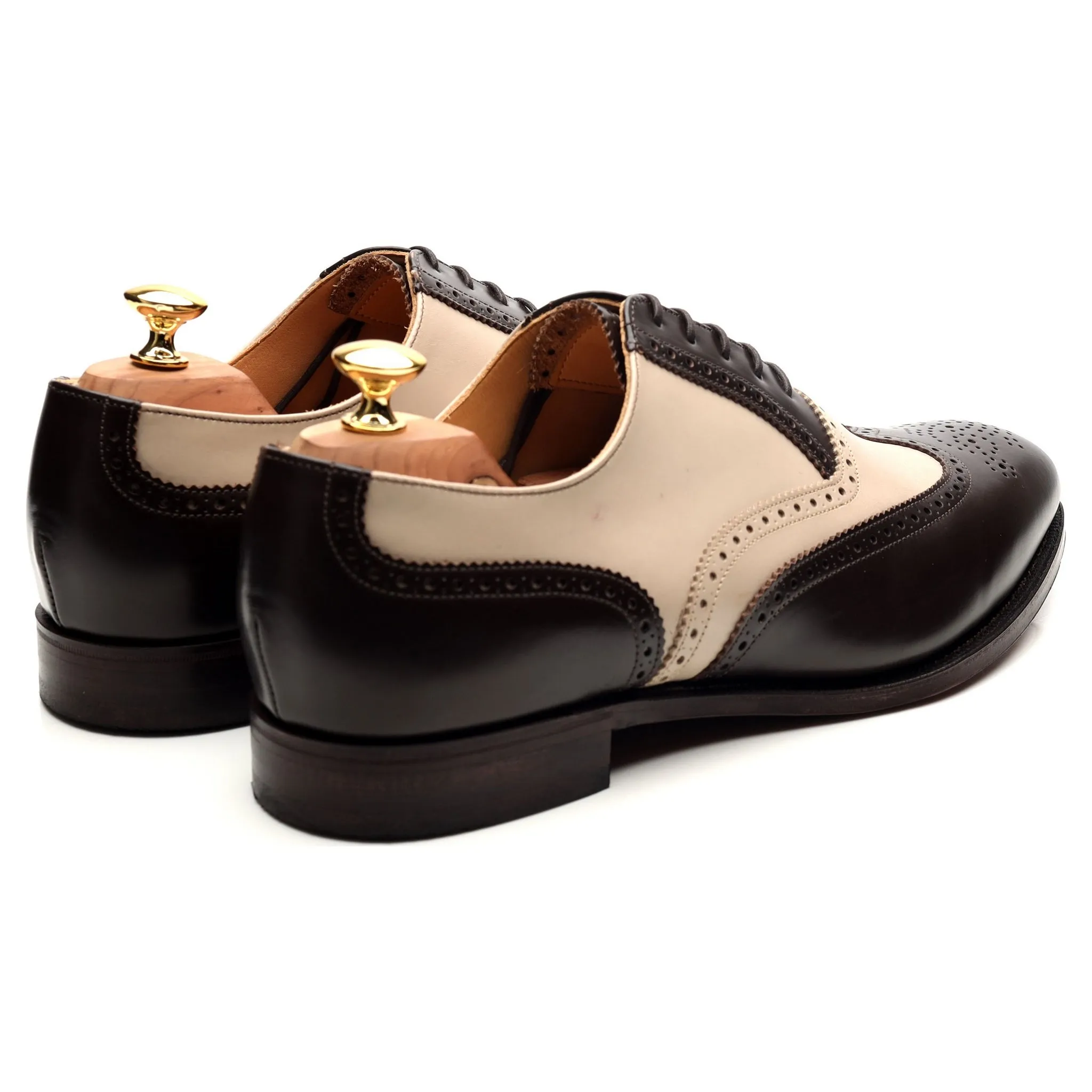 'Melly' Dark Brown Leather Spectator Brogues UK 11 F