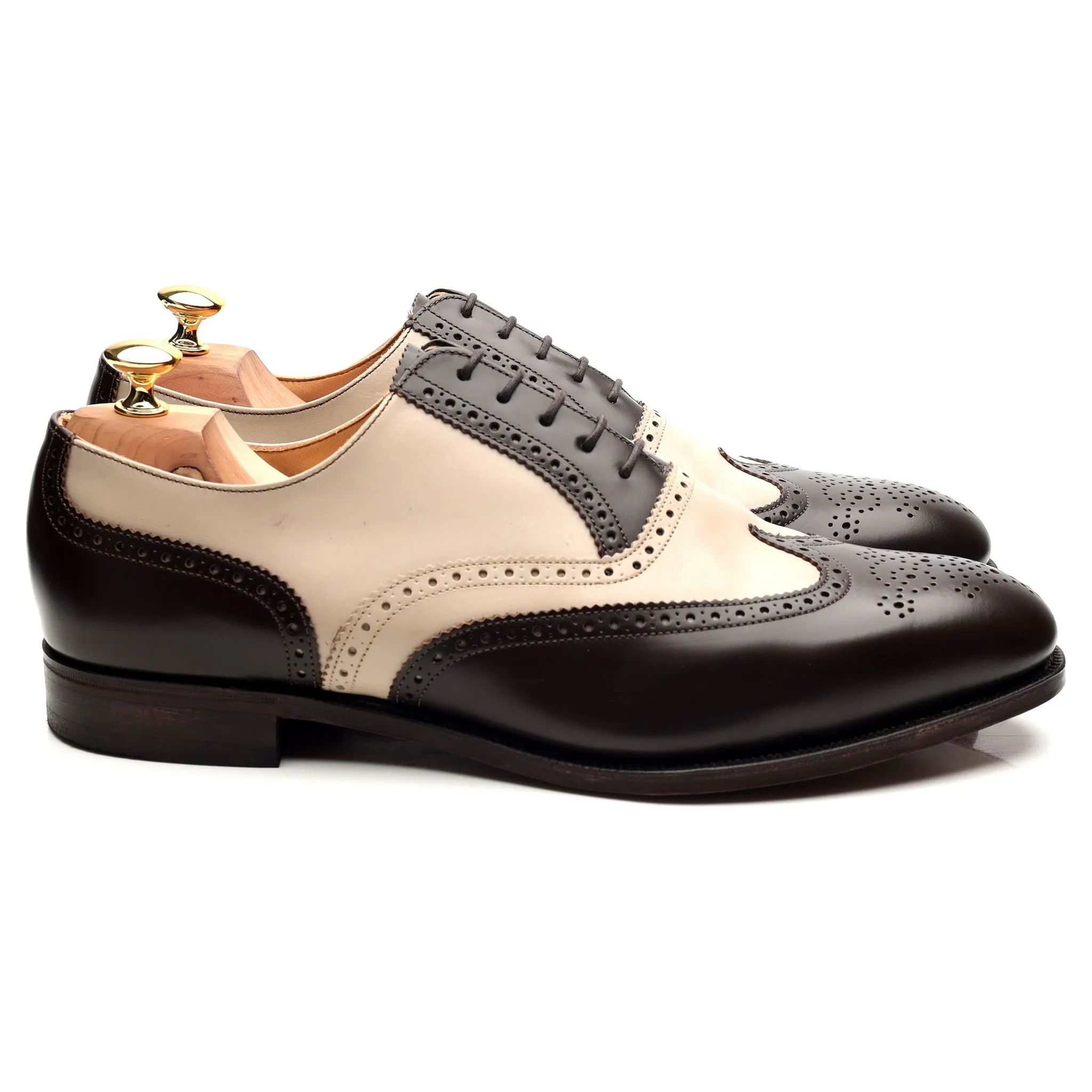 'Melly' Dark Brown Leather Spectator Brogues UK 11 F