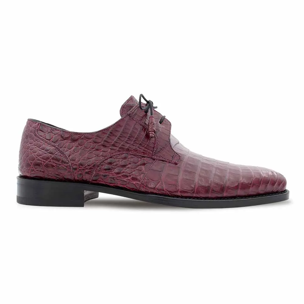 Mezlan Anderson Burgundy Genuine Crocodile Lace-Up