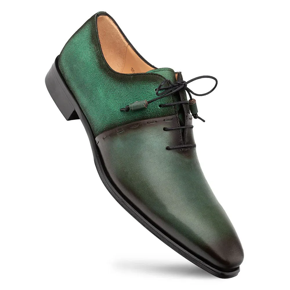 Mezlan Colomer Forest/Green Calf/Suede Oxford Shoes