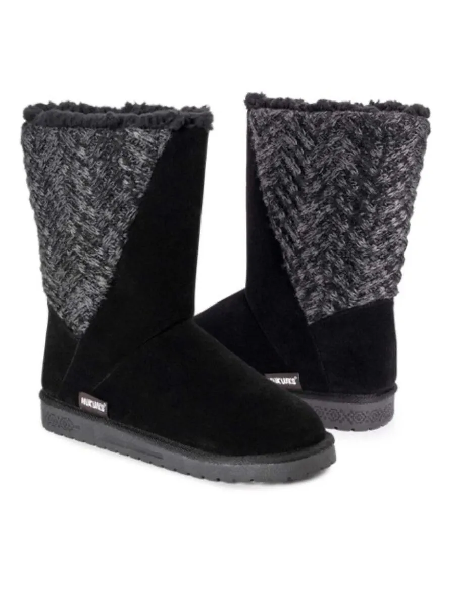 Muk Luks women's Long Boots Black warm