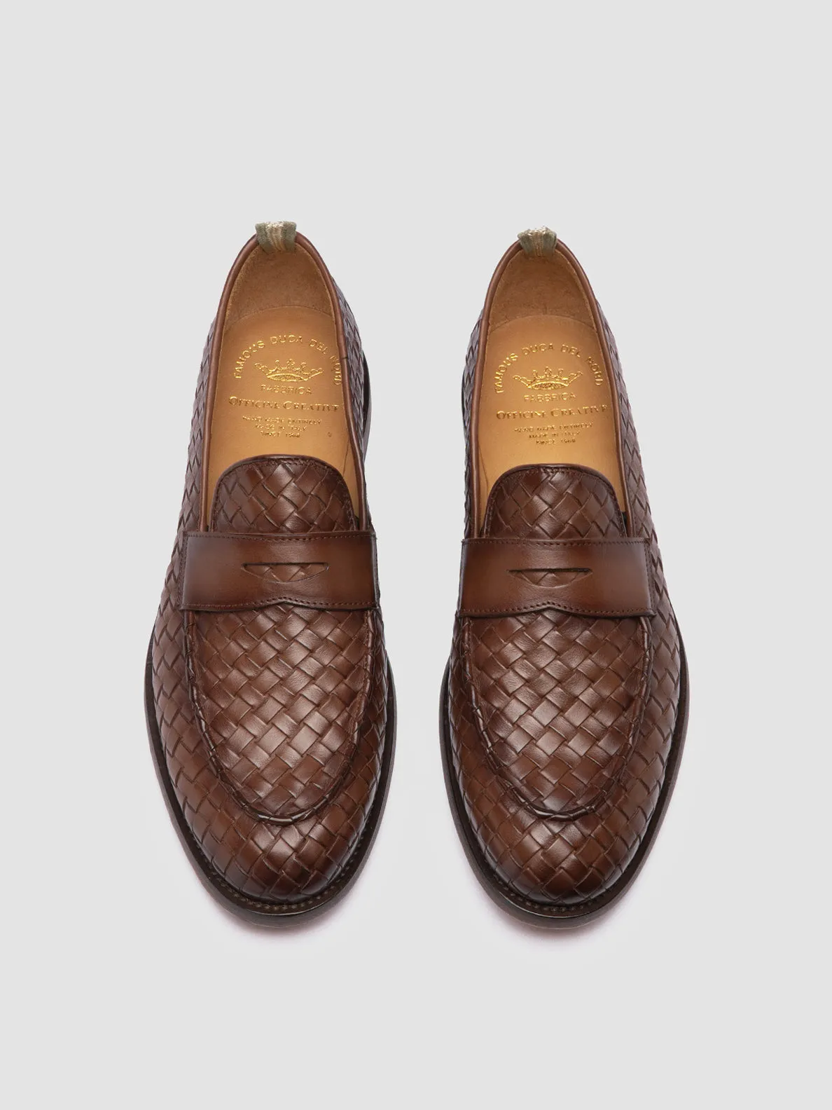 OPERA 003 - Brown Leather Penny Loafers