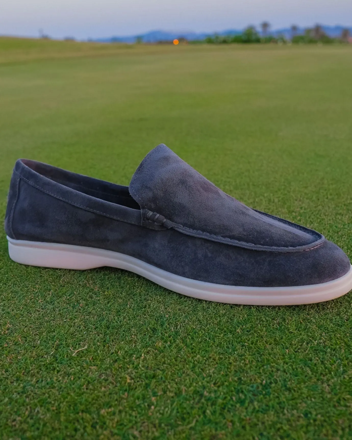 Portofino Suede Loafers Leather - Gray