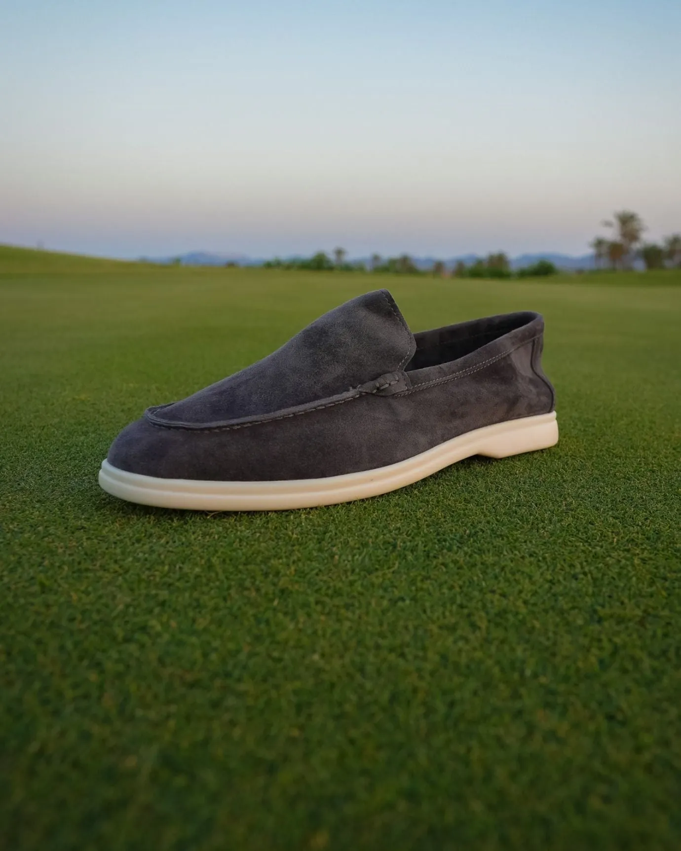 Portofino Suede Loafers Leather - Gray