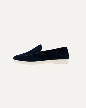 Portofino Suede Loafers Leather - Navy Blue