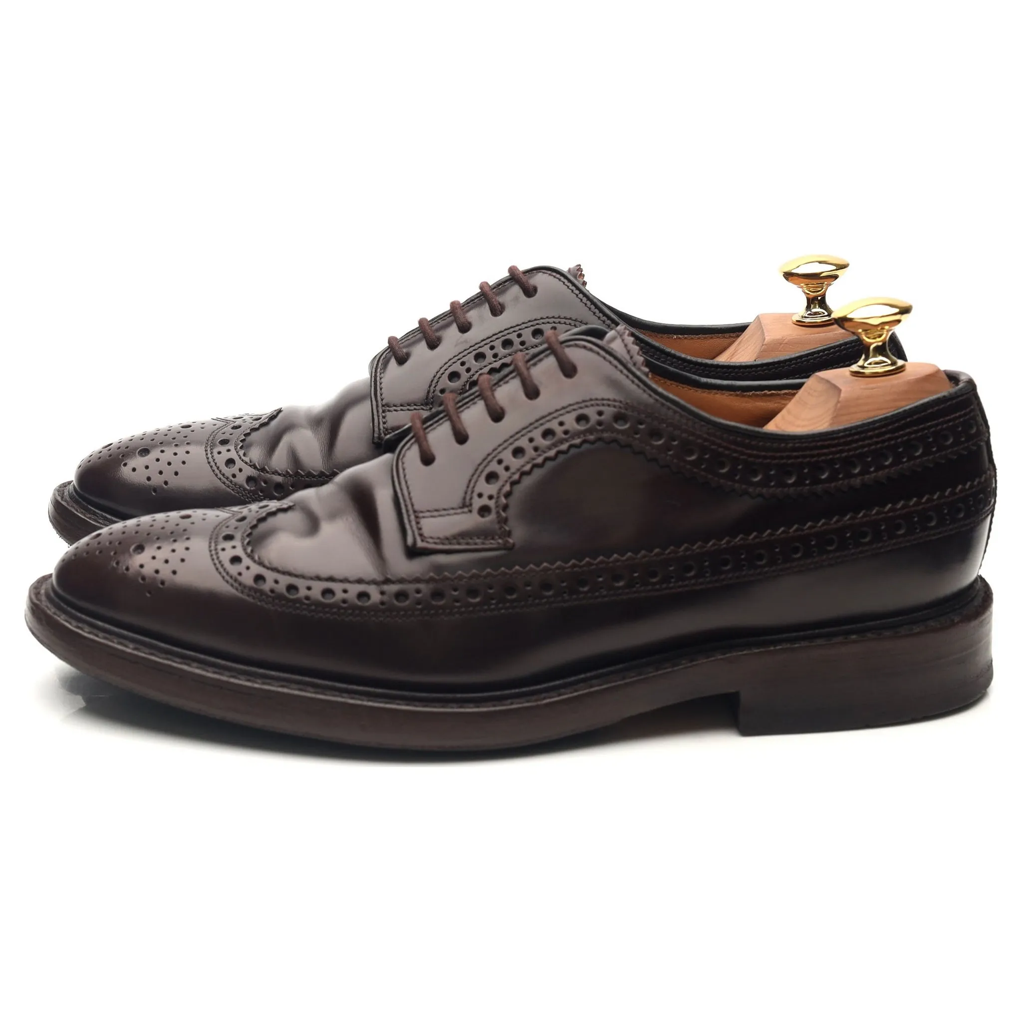 'Royal Brogue' Burgundy Leather Derby Brogues UK 6.5 F